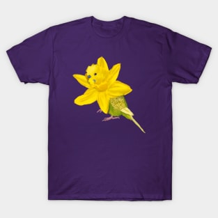 Yellow Parakeet + Daffodil T-Shirt